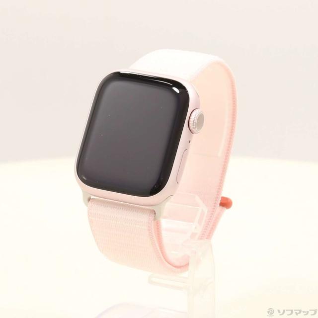 (中古)Apple (展示品) Apple Watch Series 9 GPS 41mm ピンクアルミニウムケース ライトピンクスポーツループ(276-ud)の通販は