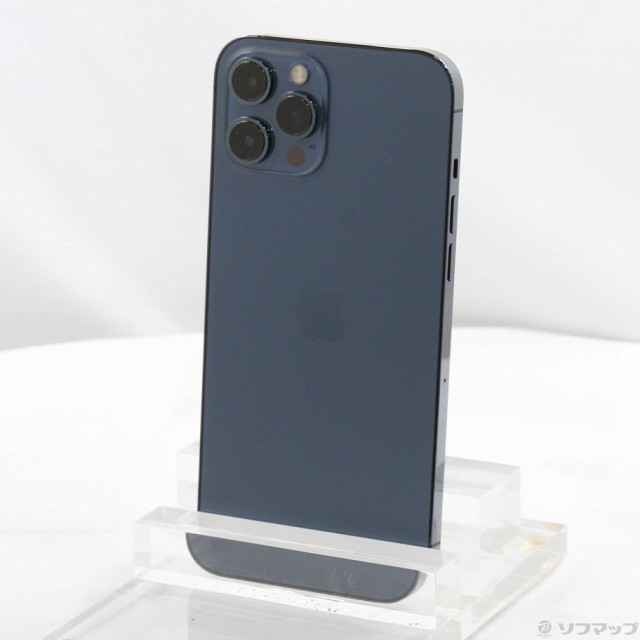 (中古)Apple iPhone12 Pro Max 512GB パシフィックブルー MGD63J/A SIMフリー(297-ud)