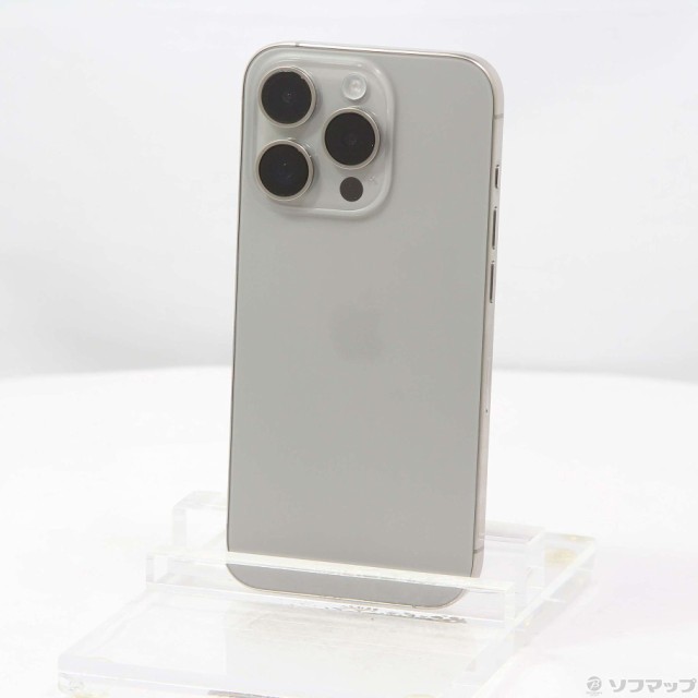 (中古)Apple iPhone15 Pro 128GB ナチュラルチタニウム MTU93J/A SIMフリー(198-ud)