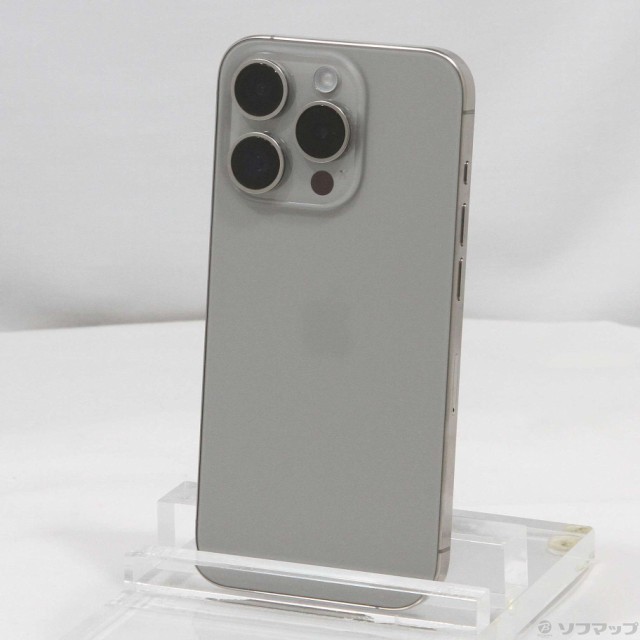 (中古)Apple iPhone15 Pro 128GB ナチュラルチタニウム MTU93J/A SIMフリー(352-ud)