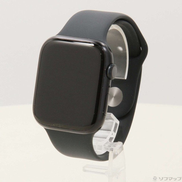 (中古)Apple Apple Watch Series 9 GPS 45mm ミッドナイトアルミニウムケース ミッドナイトスポーツバンド(262-ud)