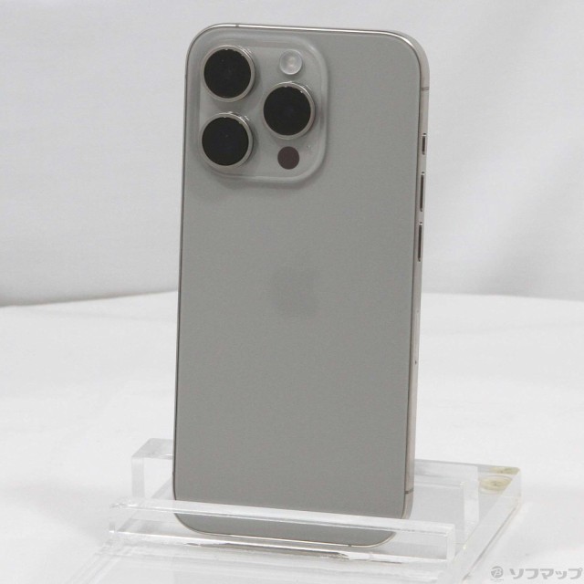 (中古)Apple iPhone15 Pro 128GB ナチュラルチタニウム MTU93J/A SIMフリー(295-ud)