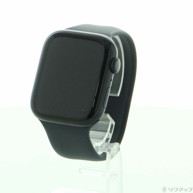 (中古)Apple Apple Watch Series 9 GPS 45mm ミッドナイトアルミニウムケース ミッドナイトソロループ(297-ud)