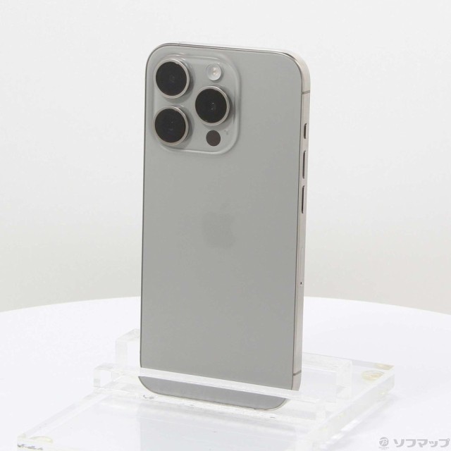 (中古)Apple iPhone15 Pro 128GB ナチュラルチタニウム MTU93J/A SIMフリー(262-ud)