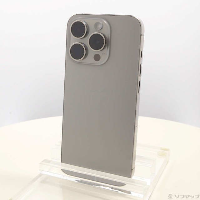 (中古)Apple iPhone15 Pro 256GB ナチュラルチタニウム MTUF3J/A SIMフリー(269-ud)
