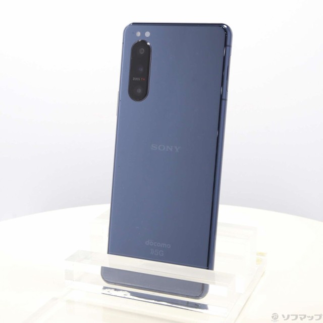 (中古)SONY Xperia 5 II 128GB ブルー SO-52A docomoロック解除SIMフリー(305-ud)