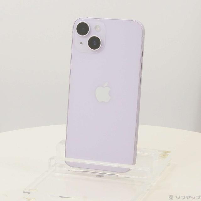 中古)Apple iPhone14 128GB パープル MPUY3J/A SIMフリー(269-ud) 携帯