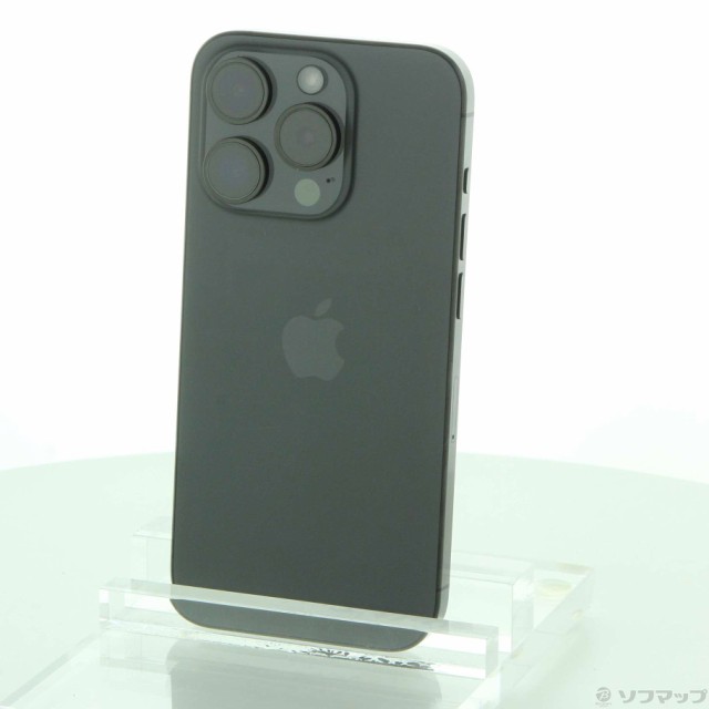 (中古)Apple iPhone15 Pro 128GB ブラックチタニウム MTU73J/A SIMフリー(297-ud)