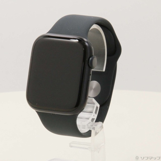 (中古)Apple Apple Watch Series 9 GPS 45mm ミッドナイトアルミニウムケース ミッドナイトスポーツバンド(262-ud)