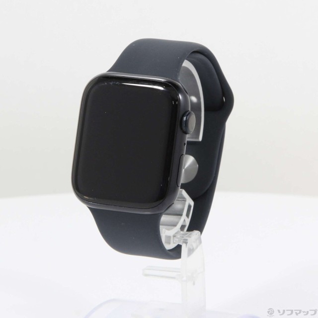 (中古)Apple Apple Watch Series 9 GPS 45mm ミッドナイトアルミニウムケース ミッドナイトスポーツバンド(262-ud)