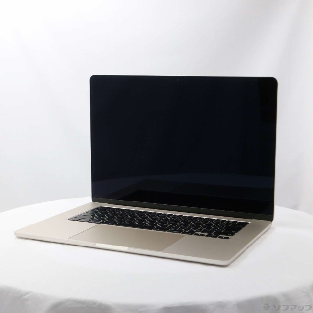 (中古)Apple MacBook Air 15.3-inch Mid 2023 MQKU3J/A Apple M2 8コアCPU_10コアGPU 8GB SSD256GB スターライト (macOS v14.7)(344-ud)