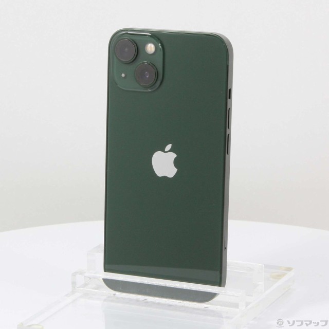 (中古)Apple iPhone13 128GB グリーン MNGG3J/A SIMフリー(344-ud)