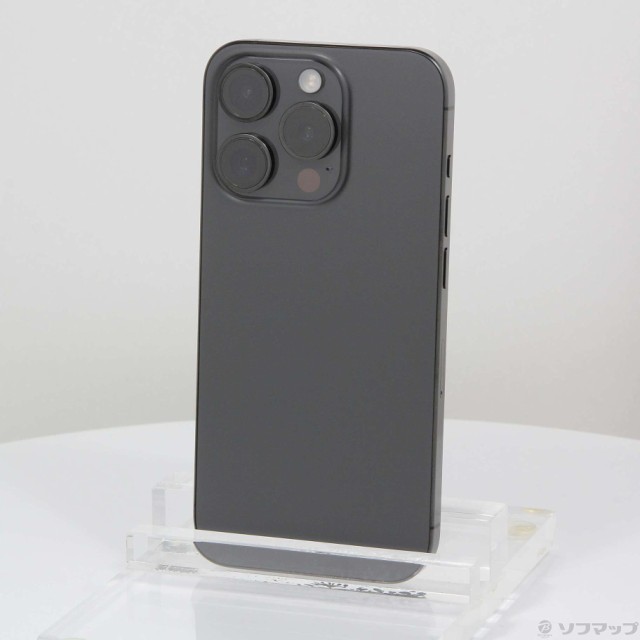 (中古)Apple iPhone15 Pro 128GB ブラックチタニウム MTU73J/A SIMフリー(258-ud)