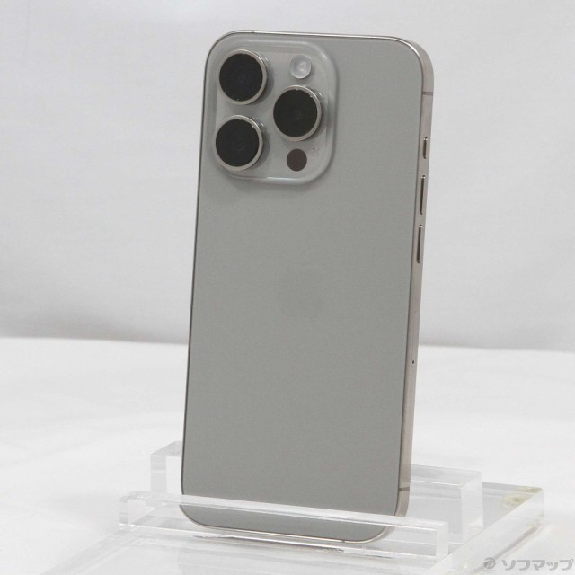 (中古)Apple iPhone15 Pro 128GB ナチュラルチタニウム MTU93J/A SIMフリー(269-ud)