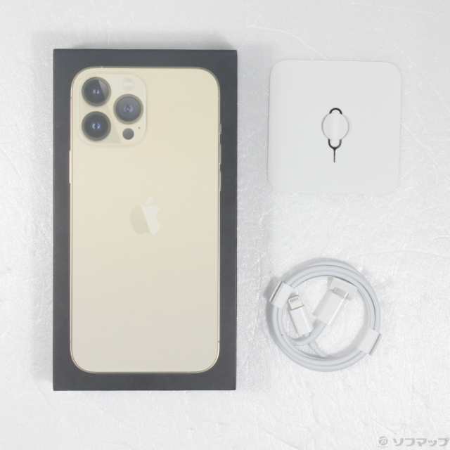 (中古)Apple iPhone13 Pro Max 512GB ゴールド MLJV3J/A SIMフリー(276-ud)