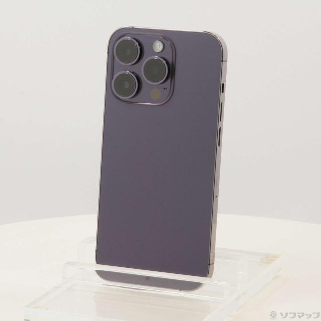 中古)Apple iPhone14 Pro 128GB ディープパープル MQ0F3J/A SIM