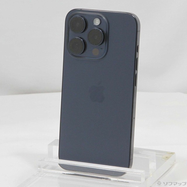 (中古)Apple iPhone15 Pro 128GB ブルーチタニウム MTUA3J/A SIMフリー(352-ud)