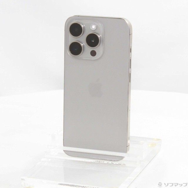 (中古)Apple iPhone15 Pro 128GB ナチュラルチタニウム MTU93J/A SIMフリー(269-ud)