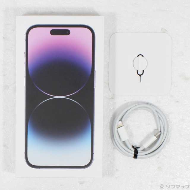 (中古)Apple iPhone14 Pro 256GB ディープパープル MQ1E3J/A SIMフリー(349-ud)の通販は