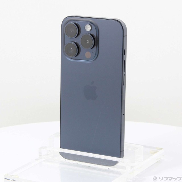 (中古)Apple iPhone15 Pro 128GB ブルーチタニウム MTUA3J/A SIMフリー(297-ud)