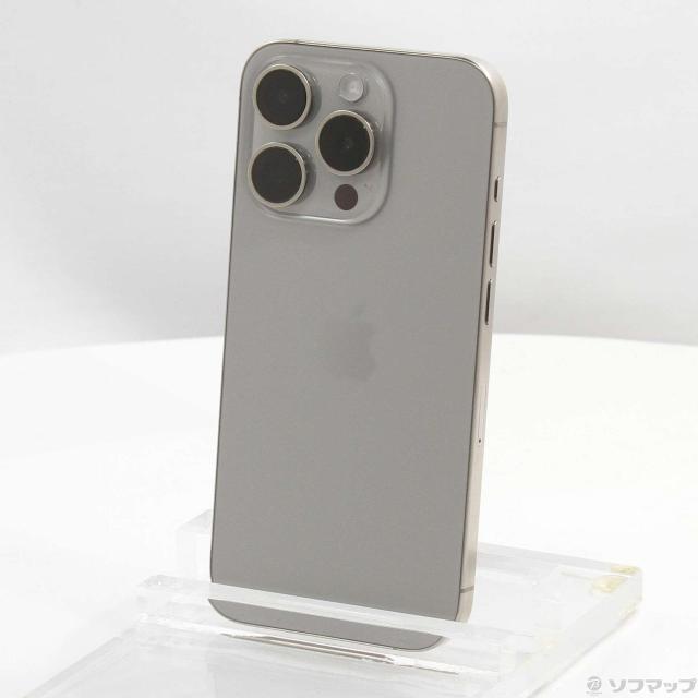 中古)Apple iPhone15 Pro 256GB ナチュラルチタニウム MTUF3J/A SIM 