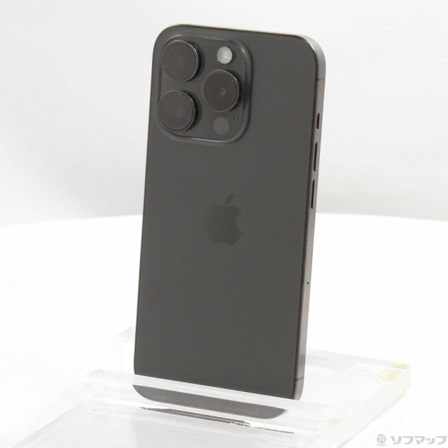 (中古)Apple iPhone15 Pro 128GB ブラックチタニウム MTU73J/A SIMフリー(349-ud)