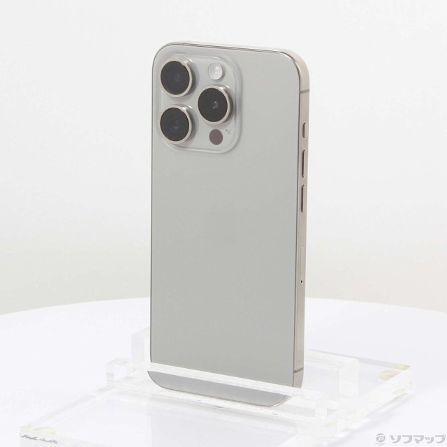 (中古)Apple iPhone15 Pro 128GB ナチュラルチタニウム MTU93J/A SIMフリー(297-ud)