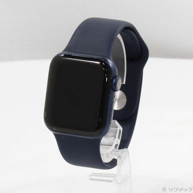 中古)Apple Apple Watch Series 6 GPS 40mm ブルーアルミニウムケース 