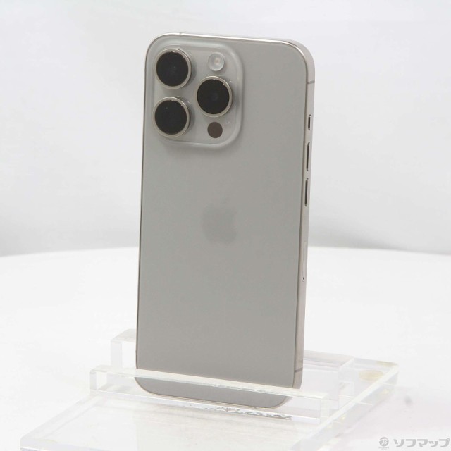 (中古)Apple iPhone15 Pro 128GB ナチュラルチタニウム MTU93J/A SIMフリー(269-ud)