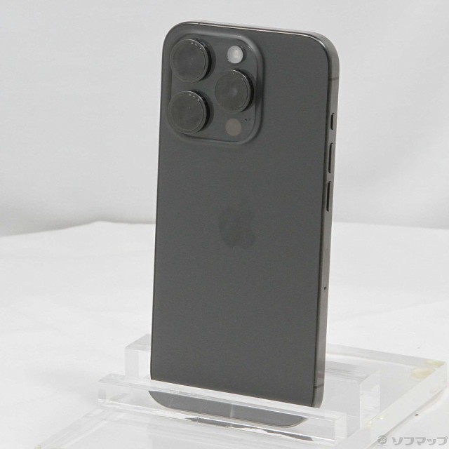 (中古)Apple iPhone15 Pro 128GB ブラックチタニウム MTU73J/A SIMフリー(352-ud)