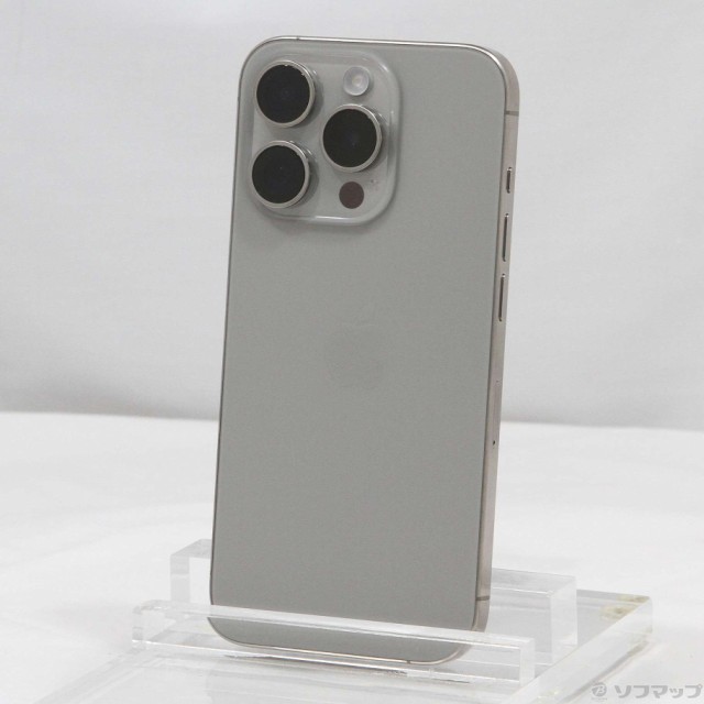 (中古)Apple iPhone15 Pro 128GB ナチュラルチタニウム MTU93J/A SIMフリー(269-ud)