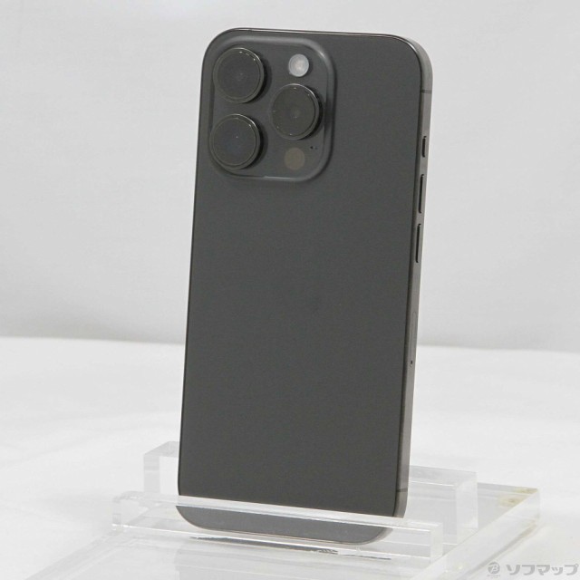 (中古)Apple iPhone15 Pro 128GB ブラックチタニウム MTU73J/A SIMフリー(305-ud)