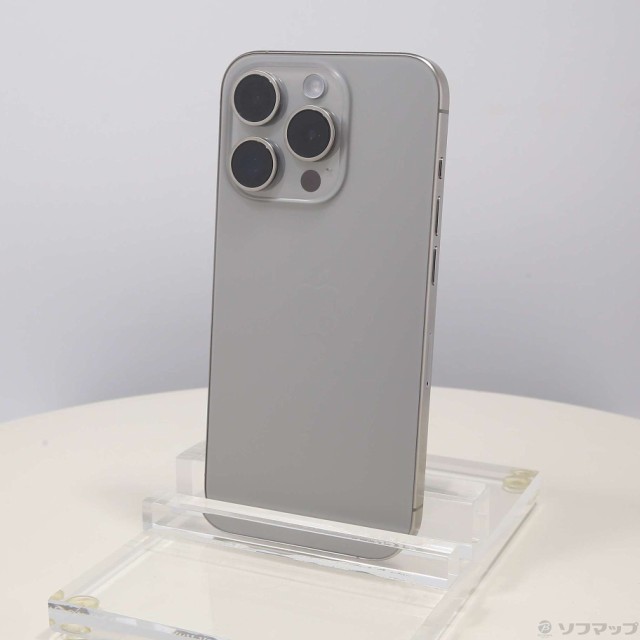 (中古)Apple iPhone15 Pro 128GB ナチュラルチタニウム MTU93J/A SIMフリー(262-ud)