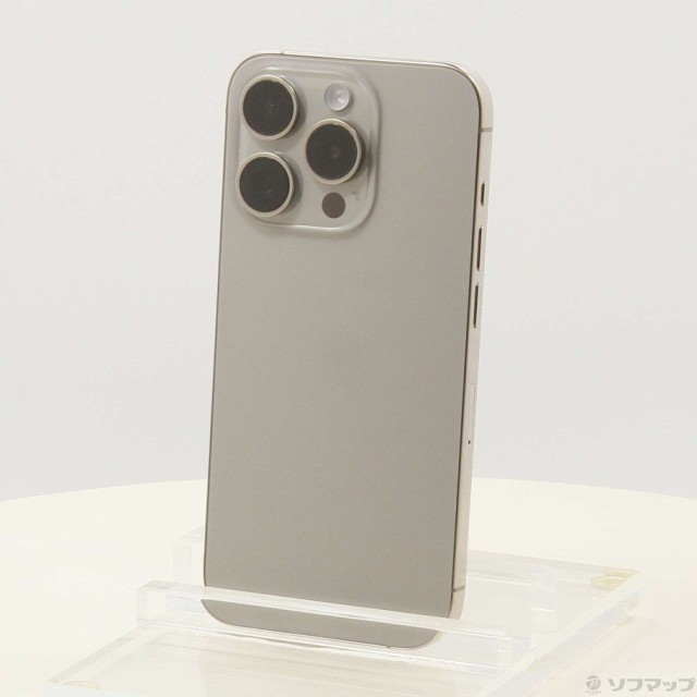 (中古)Apple iPhone15 Pro 128GB ナチュラルチタニウム MTU93J/A SIMフリー(297-ud)