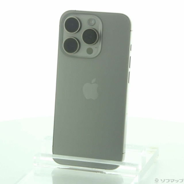 (中古)Apple iPhone15 Pro 128GB ナチュラルチタニウム MTU93J/A SIMフリー(247-ud)