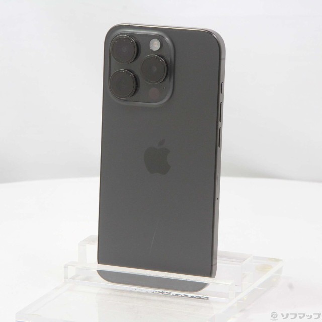 (中古)Apple iPhone15 Pro 128GB ブラックチタニウム MTU73J/A SIMフリー(269-ud)