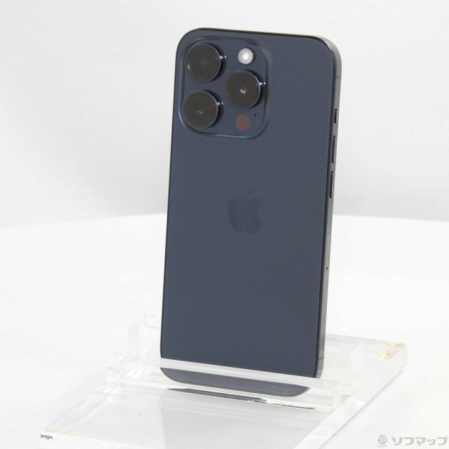 (中古)Apple iPhone15 Pro 128GB ブルーチタニウム MTUA3J/A SIMフリー(377-ud)