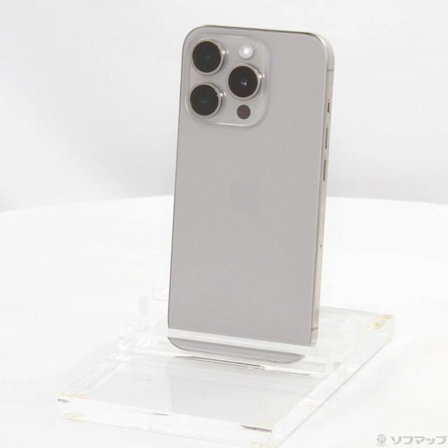 (中古)Apple iPhone15 Pro 128GB ナチュラルチタニウム MTU93J/A SIMフリー(276-ud)