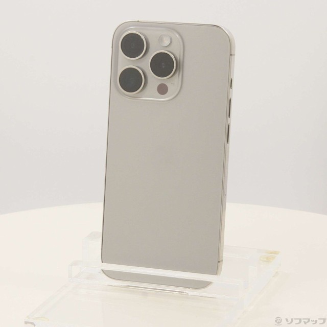 (中古)Apple iPhone15 Pro 128GB ナチュラルチタニウム MTU93J/A SIMフリー(247-ud)