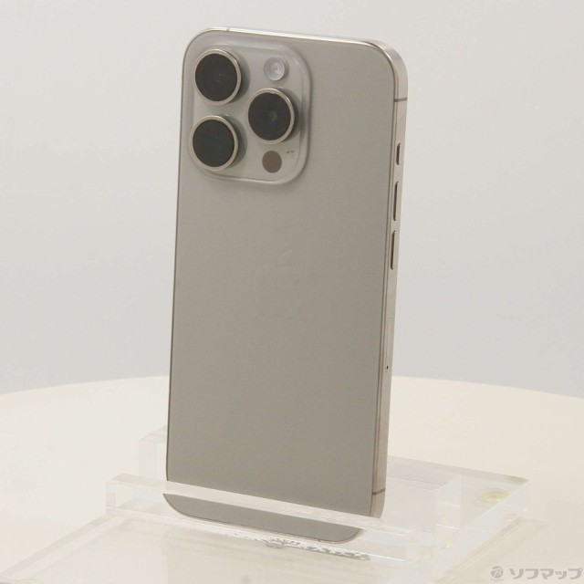 (中古)Apple iPhone15 Pro 128GB ナチュラルチタニウム MTU93J/A SIMフリー(276-ud)