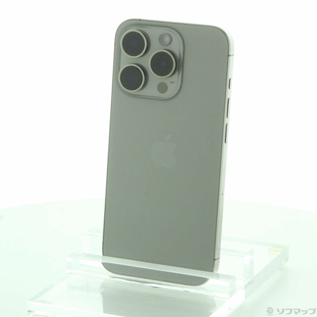 (中古)Apple iPhone15 Pro 128GB ナチュラルチタニウム MTU93J/A SIMフリー(262-ud)