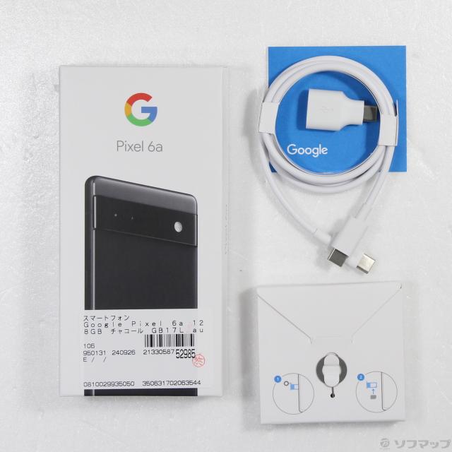中古)GOOGLE Google Pixel 6a 128GB チャコール GB17L au SIM