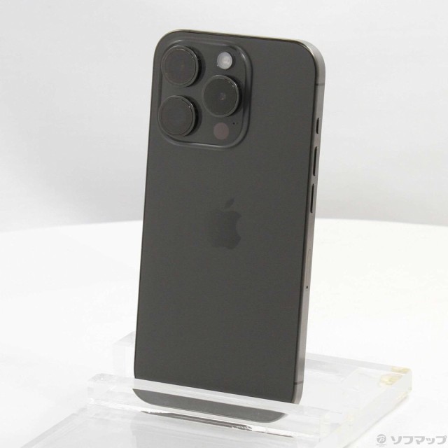 (中古)Apple iPhone15 Pro 128GB ブラックチタニウム MTU73J/A SIMフリー(352-ud)