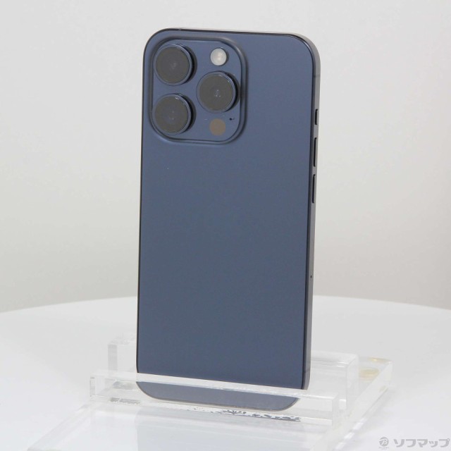 (中古)Apple iPhone15 Pro 128GB ブルーチタニウム MTUA3J/A SIMフリー(262-ud)