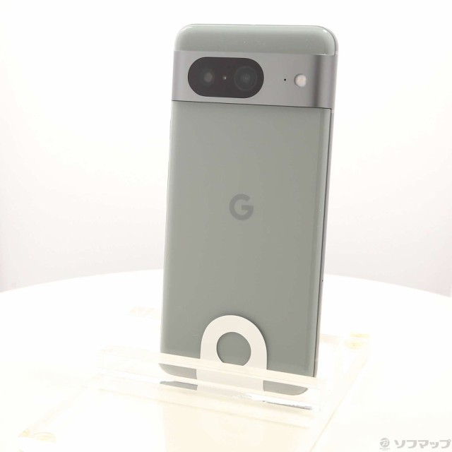 (中古)GOOGLE Google Pixel 8 128GB ヘーゼル GA048 au SIMフリー(348-ud)