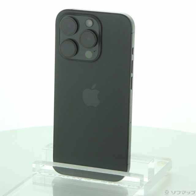 (中古)Apple iPhone15 Pro 128GB ブラックチタニウム MTU73J/A SIMフリー(344-ud)