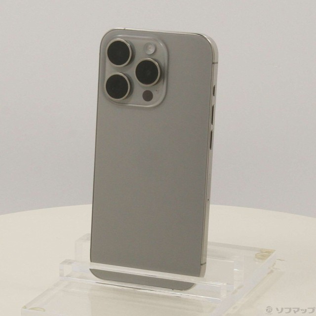 (中古)Apple iPhone15 Pro 128GB ナチュラルチタニウム MTU93J/A SIMフリー(258-ud)