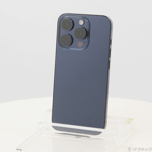 (中古)Apple iPhone15 Pro 128GB ブルーチタニウム MTUA3J/A SIMフリー(262-ud)