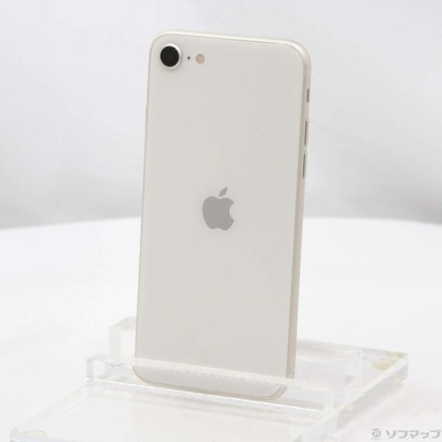 中古)Apple iPhone SE 第3世代 128GB スターライト MMYG3J/A SIMフリー 