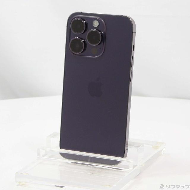 中古)Apple iPhone14 Pro 256GB ディープパープル MQ1E3J/A SIM